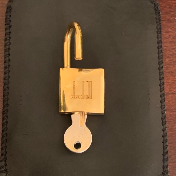 Gorgeous Authentic Dunhill padlock and key with chain - Picture 5 of 6
